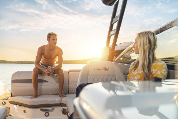 Brother and sister aboard an SLX 260 Surf